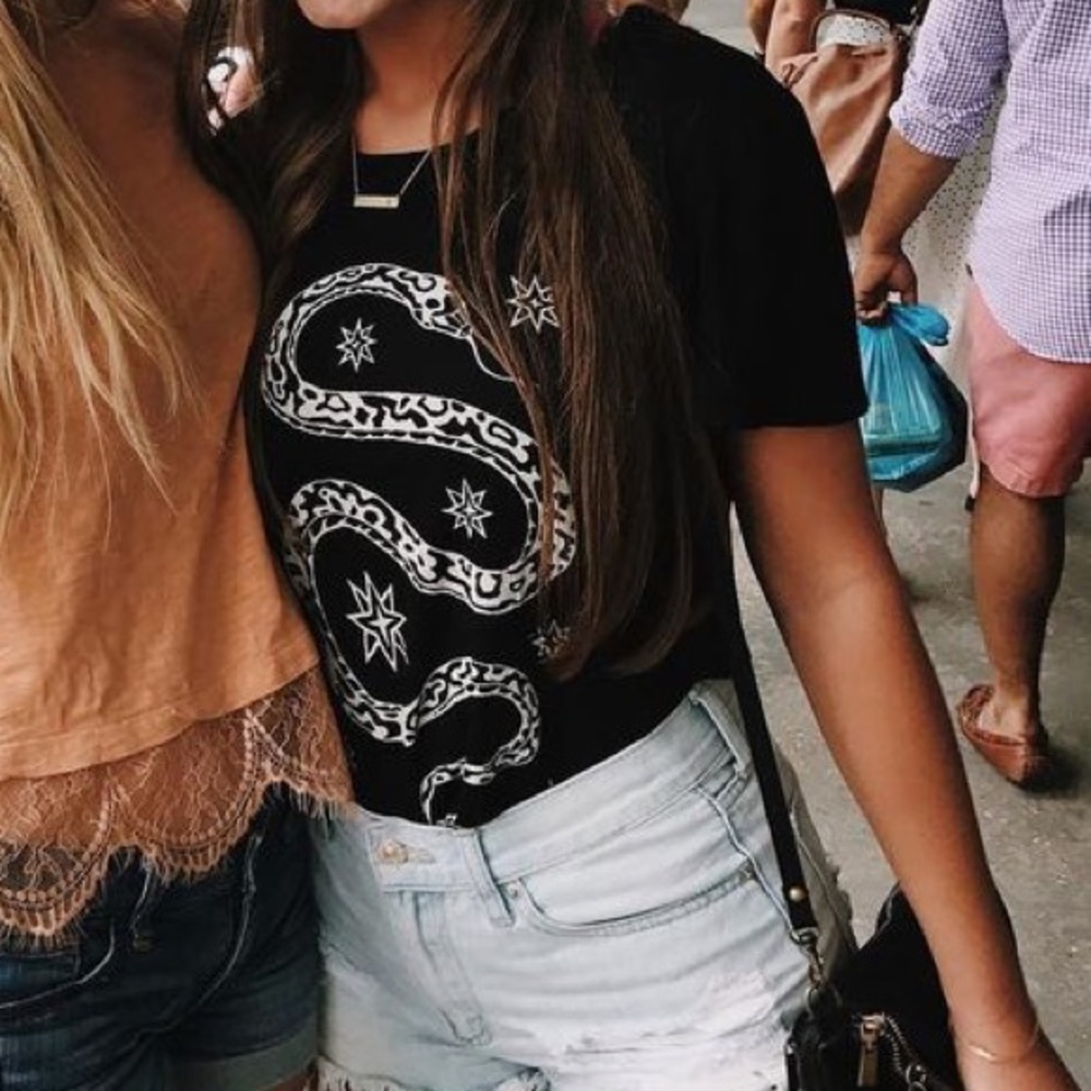 Black snake shirt